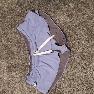 lululemon athletica Blue and Gray Swim Shorts